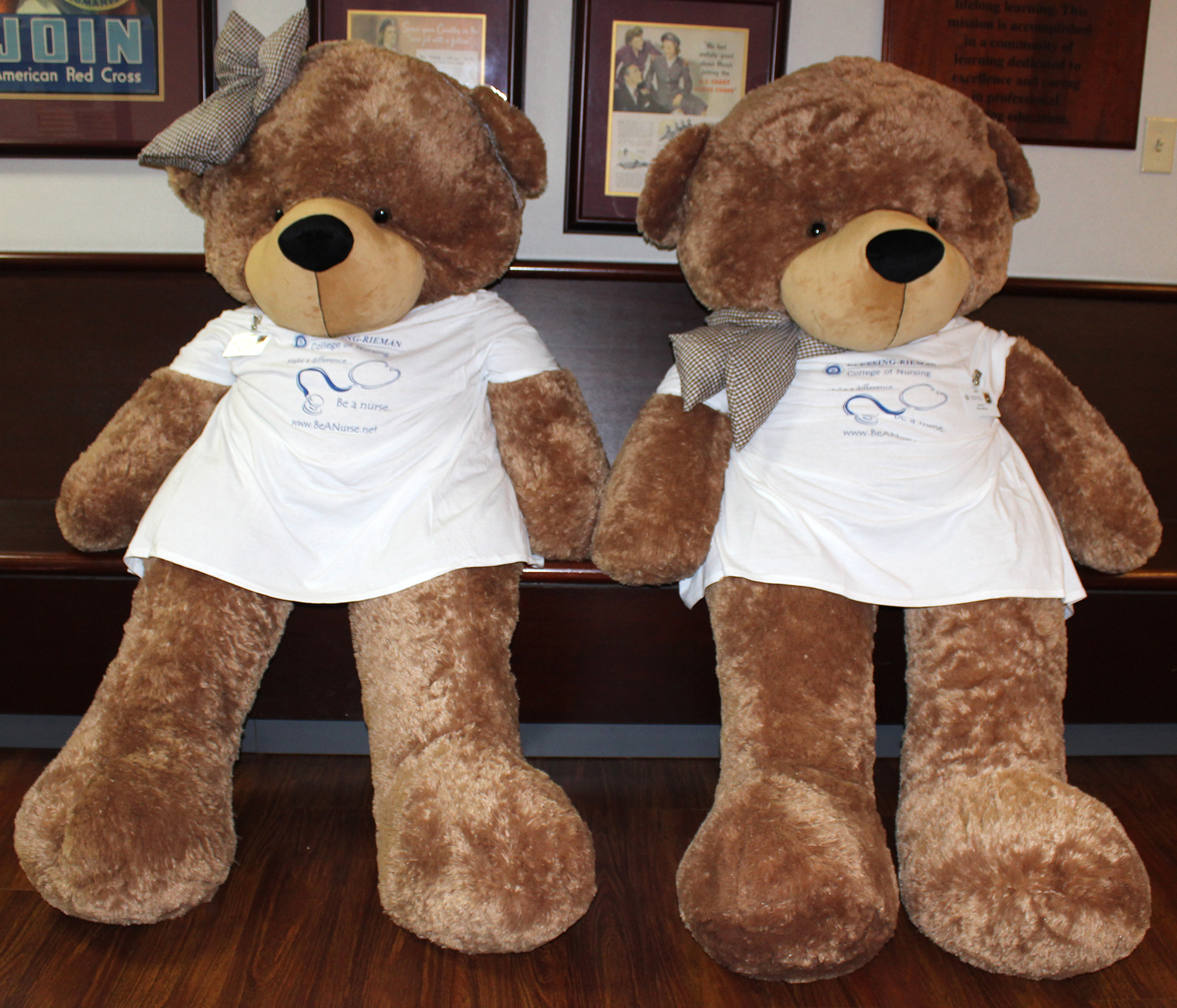 Flo BrownBear on left and Dorsey BrownBear on right
